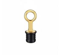 Zxpjkyu Bouchon de Drain de Bateau à Vis Combiné Laiton et Caoutchouc Conception avec Poignée à Came Rotative Adapté pour Cale, 25 Mm, Bouchon De Vidange en Laiton pour Trou De 25 Mm