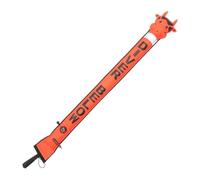 Zxpjkyu Bouée de Balisage de Surface avec Bande Réfléchissante, Bouée Gonflable Haute Visibilité, Tube de Balisage pour Bateaux, Rouge