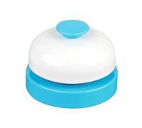 Zxpjkyu Busy Board Bell Cloche Prop Métal Jeu Appel Jouet Motricité Convient pour Fêtes Groupes Événements, Bleu