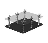Zxpjkyu Card Bending Correcting Outil Restauration Ajustable avec Support pour Cartes de Collection Jeu Animation Réparation Conteneur Portable Adapté aux, Noir