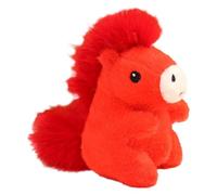 Zxpjkyu Cheval En Peluche, Figurine de Cheval, Fête Du Printemps, Doux, Câlin, Articles de Fête, Statue D'animal Décorative pour La Maison et L'hôtel, Rouge