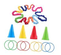 Zxpjkyu Corde élastique Coopérative, Accessoire d'exercice de Mouvement Dynamique, Bande de Résistance Souple pour Activités de Groupe, Multijoueur, pour 4 Personnes