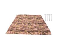 Zxpjkyu Couverture de Camping Imperméable en Taffetas de Polyester Résistant à l'usure, Pliable et Légère. Convient pour Les Pique-niques, Les Repas et La, 1.5 X 2 M