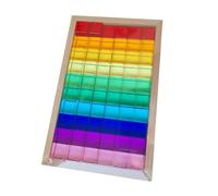 Zxpjkyu Cubiques Empilables, Jouet éducatif pour La Résolution de Problèmes et La Perception Des Couleurs.
