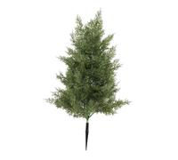 Zxpjkyu Cyprès Artificiel avec Piquet de Fixation, Décoration élégante, Facile D'entretien, En Polypropylène, Convient à Une Utilisation Intérieur, Vert