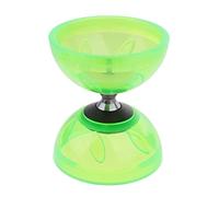 Zxpjkyu Diabolo, Jouet de Jonglage, Diabolo à Rotation Libre, Ensemble Complet Chinois Comprenant et Ficelle avec Trois Roulements à Billes, vert, 13 cm