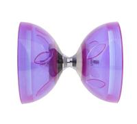 Zxpjkyu Diabolo, Jouet de Jonglage, Diabolo à Rotation Libre, Ensemble Complet Chinois Comprenant et Ficelle avec Trois Roulements à Billes, violet, 10,5 cm