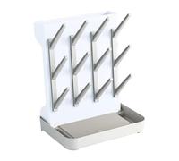 Zxpjkyu Égouttoir pour Biberons Support de Séchage pour Accessoires Bébé Porte Biberons Organisateur de Tétines En Pp Pratique pour La Cuisine Cadeau Décorati, Gris