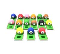 Zxpjkyu Ensemble de 15 Accessoires pour Queue de Billard, Outil D'entraînement Compact et Léger pour Améliorer Vos Coups.