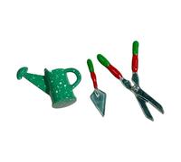 Zxpjkyu Ensemble de 3 Outils de Jardin Miniatures (échelle 1:12) pour Maisons de Poupées, Accessoires pour Mini-maisons de Poupées, Accessoires Robustes à Mon