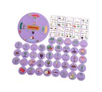 Zxpjkyu Ensemble de Jouets éducatifs avec Des Animaux, Des Figurines Cognitives pour Simuler La Chaîne Alimentaire, En Feutrine, Adapté à Des Fins éducatives, Violet