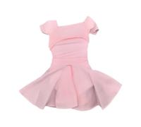 Zxpjkyu Ensemble Miniature Composé d'une Jupe Plissée, d'une Robe et d'un Chemisier, en Tissu pour Figurines Articulées de 30 Cm (12 Pouces), Rose