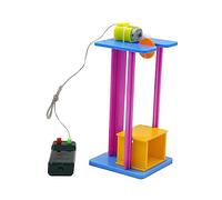 Zxpjkyu Expériences Scientifiques Kit Ascenseur Électrique Modèle Éducation Créative Jouet Construction Apprentissage Convient pour Enfants