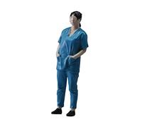 Zxpjkyu Figurine de Docteur à L'échelle 1:32, Miniature en Résine pour Décors à Monter Soi-même, Femelle Bleue