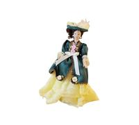 Zxpjkyu Figurine Miniature de Fille, Modèle pour Maison de Poupée Ou Diorama, Réalisée En Tissu et Dentelle, Idéale pour La Décoration, La Photographie Ou Com, Vert