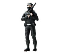 Zxpjkyu Figurine Miniature Peinte à La Main à L'échelle 1/64 Figurine Décorative Réaliste de Policier Ornement Miniature En Résine Figurine En Résine, Style C