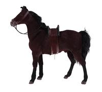 Zxpjkyu Figurine Soldat 1/6 Modèle Cheval Animal Accessoire Décoratif en Résine Simulation Réaliste pour Collection Décoration Intérieure Cadeau Taille31x33cm, Marron