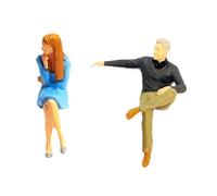 Zxpjkyu Figurines à L'échelle 2x1/64, Figurines de Simulation, Accessoires de Photographie, Décor de Maison de Poupée, Figurines Peintes, Ornement, bleu