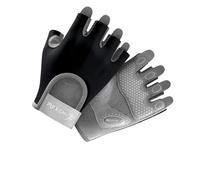 Zxpjkyu Gants de Musculation Paire de Gants d'exercice sans Doigts Surface Silicone Antidérapante Tissu Élastique Respirant Convient à l'exercice Cyclisme Act, Noir