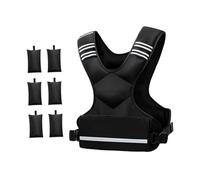 Zxpjkyu Gilet Lesté de Fitness avec Sacs de Sable en Fer Ajustables, en Néoprène Respirant, Idéal pour La Musculation, Le Jogging, Le Renforcement Musculaire, 6 Petits Sacs