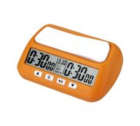 Zxpjkyu Horloge D'échecs Numérique, Minuteur électronique pour Jeu de Société avec Fonction Alarme, Design Portable pour L'entraînement Compétitif, Co, Orange