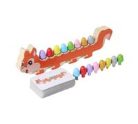 Zxpjkyu Jeu de Tri de Couleurs Jouet d'Activité Jouet Sensoriel d'Apprentissage avec Cartes Défis Favorise l'Éducation Motrice Fine Destiné aux, écureuil