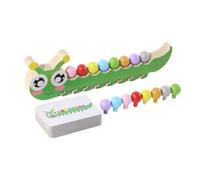 Zxpjkyu Jeu de Tri de Couleurs Jouet d'Activité Jouet Sensoriel d'Apprentissage avec Cartes Défis Favorise l'Éducation Motrice Fine Destiné aux, Chenille