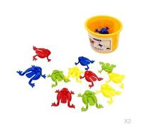 Zxpjkyu Jeu éducatif de 12 Grenouilles pour Enfants, Facile à et à Réutiliser. Merci Inclus. Idéal pour Les Fêtes, 2 pièces, comme décrit