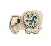 Zxpjkyu Jouet de, Tableau Sensoriel, Jouet pour Développer La Motricité Fine, Tableau D'activités pour Tout-petits, Tableau D'activités En Bois, Camion malaxeur