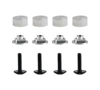 Zxpjkyu Kit de 4 Pièces M4 pour Visière de Casque de Hockey sur Glace : Vis, écrous et Accessoires de Fixation pour Visière de Casque de Hockey. Kit