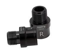 Zxpjkyu Kit D'extension de Pédales de Vélo en 2 Pièces, Rallonge de Pédale, Adaptateur de Pédale, Rallonge D'axe, Adaptateur à Vis avec Marquage, Noir 16mm