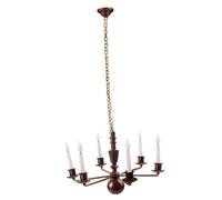 Zxpjkyu Lampe de Plafond Miniature Échelle 1 87 Métallique LED pour Bâtiment Modélisme Convient pour Maquette Décor Maison, Bronze 14.5cm