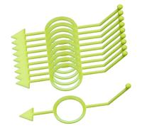 Zxpjkyu Lot de 10 Accessoires D'entraînement Au Billard pour Améliorer Son Jeu, Aide Visuelle Haute Performance, équipement Sportif, Jaune