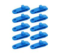 Zxpjkyu Lot de 10 Pinces de Fixation Robustes pour Bâches et Tentes, Fixations pour Auvents et Toiles de Bateaux, Tentes de Camping et Autres Espaces Extérieu, Bleu