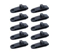 Zxpjkyu Lot de 10 Pinces de Fixation Robustes pour Bâches et Tentes, Fixations pour Auvents et Toiles de Bateaux, Tentes de Camping et Autres Espaces Extérieu, Noir