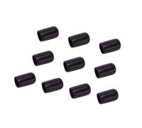 Zxpjkyu Lot de 10 Protège-Embouts de Queue de Billard, Couvre-queues Légers en Caoutchouc, Pratiques et en Forme de Queue, 10 Mm Noir