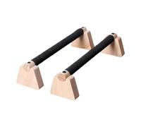 Zxpjkyu Lot de 2 Barres de Pompes, Poignées en Bois, Barre D'équilibre, Support pour Pompes, Barres Parallèles pour Entraînement Au Sol à Domicile et Gymn, 35cm