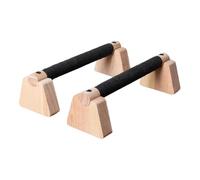 Zxpjkyu Lot de 2 Barres de Pompes, Poignées en Bois, Barre D'équilibre, Support pour Pompes, Barres Parallèles pour Entraînement Au Sol à Domicile et Gymn, 30cm