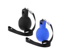 Zxpjkyu Lot de 2 Sifflets à Main, Sifflets de Survie en Extérieur avec Cordon, Sifflets D'entraînement, Sifflets Sportifs pour La Maison, L'école et L, Bleu Royal Noir