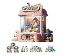 Zxpjkyu Machine à Pinces, Jeu D'arcade électronique, Petites Capsules de Jouets avec Poupées, Mini Machine à Pinces pour Enfants, Filles et Garçons, style F