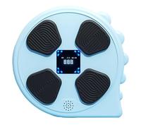 Zxpjkyu Machine de Boxe Musicale, Boxe Musicale, Arts Martiaux, Support Mural Relaxant, Musique électronique, Cible Murale de Frappe, Bleu