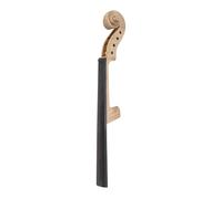 Zxpjkyu Manche de Violon Naturel Tête Sculptée Pièces Accessoires Musique Bois Non Traité Adaptés Fabrication Luthier Réparation Modification Personnalisée, avec Fingerboard