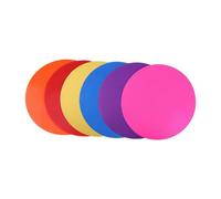 Zxpjkyu Marqueurs de Points, Cercles, Points, Réutilisables, Ronds, 23 Cm, Tapis D'entraînement D'agilité et de, Disques Plats pour Le Tennis, 6 pièces