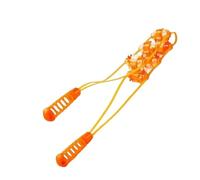 Zxpjkyu Massage Hammer Appareil Massage Manuel Strap Ergonomique Rouleaux Multiples Amovibles pour Ciblée Améliore la Mobilité Adapté à la Détente Gym, 18 Roues Jaunes