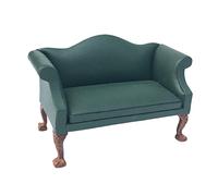 Zxpjkyu Meubles de Canapé de Fauteuil de Maison de Poupée Réaliste à L'échelle 1:12, Vert Amour Siège