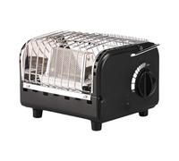 Zxpjkyu Mini Chauffage à Cassette, Chauffage à de Camping Extérieur, Chauffage D'appoint Portable à Eau Bouillante pour Cheminée, Noir