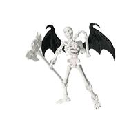 Zxpjkyu Mini Squelette Articulé Figurine Décorative Horreur Halloween Jouet Articulations Mobiles Création DIY Adapté Bureau Collection Cadeaux, Style C