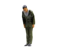 Zxpjkyu Miniature Figurine Personnage Miniature Figurines Poupée Résine Figurines Diorama Accessoires Décoration Réalistes Adapté pour Mise En Scène Bureau Ma, Merci et s'incliner