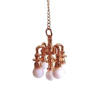 Zxpjkyu Miniature Plafonnier Maison de Poupée Lampadaire Accessoire Alliage Décoratif Utilisable pour Collection Décoration Scène de Vie