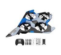 Zxpjkyu Modèle Réduit D'avion de Chasse Télécommandé, Avion à Voilure Fixe, Jouet Volant D'extérieur, Idée Cadeau, Bleu avec 1 Batterie